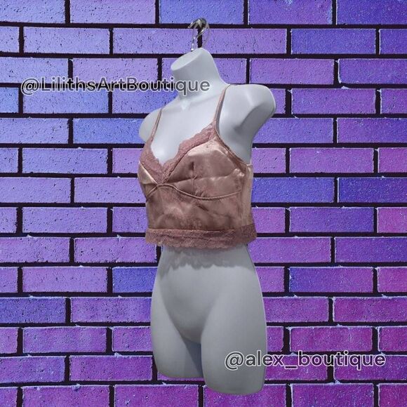 SHEIN Lace Dusty Pink Bralette Top - Size M for Women - Picture 3 of 8